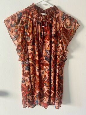 A.L.C.  Rust Blouse